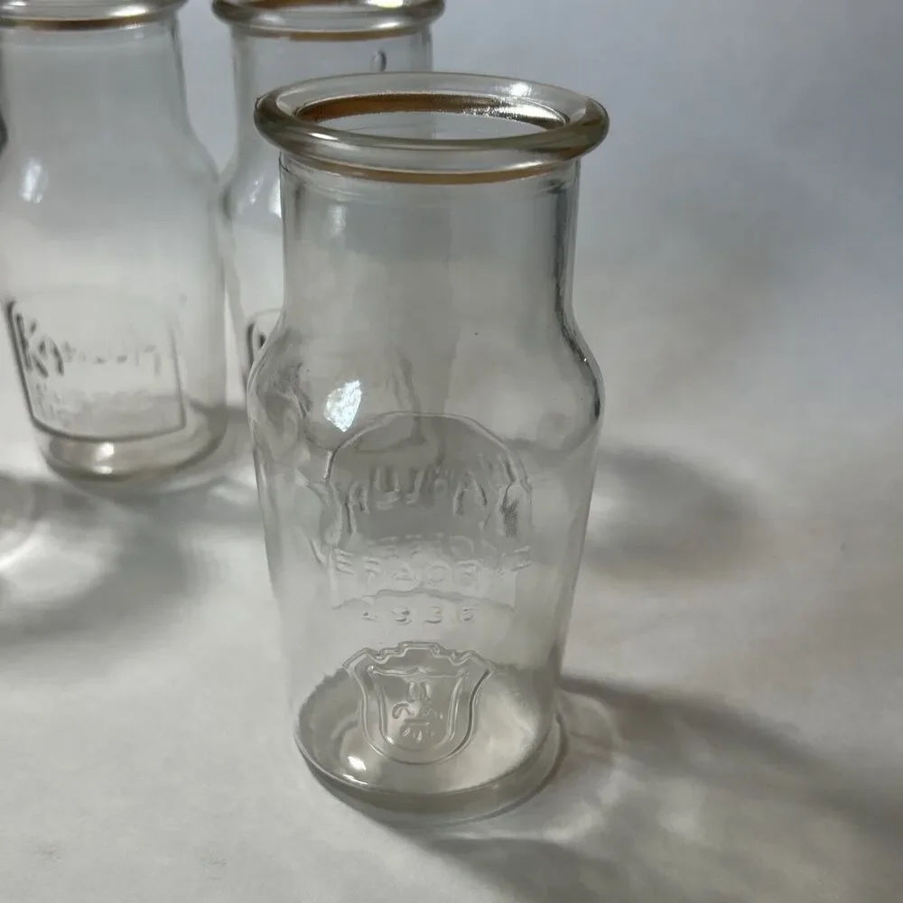Kahlua Coffee Liqueur Vera Cruz 1936 -Set of 4 Rare Drinking‎ Glasses Jars
